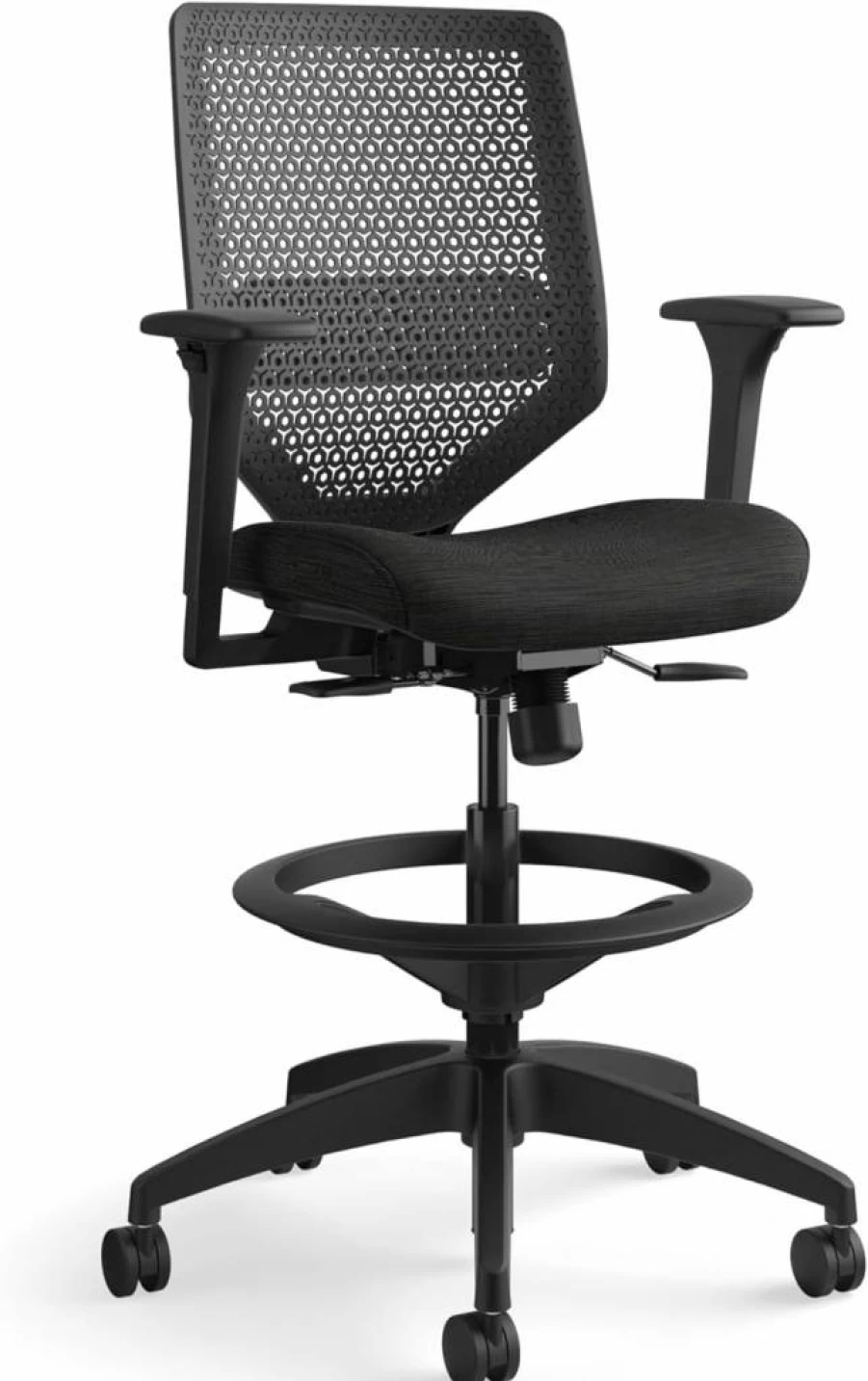HON Solve Mesh Office Chair with Adjustable Arms, Height, Lumbar Support, Swivel & Rolling Casters – Ergonomic Task Chair for Desk