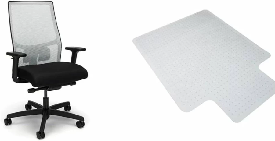 HON Ignition 2.0 Ergonomic Office Chair with Adjustable Lumbar Support, Tilt Mechanism & Swivel Casters - Breathable Mesh Back for All-Day Comfort - Home & Professional Workspace Task Chair