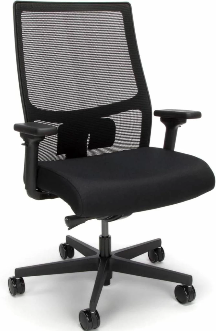 HON Ignition 2.0 Big & Tall Office Chair - Heavy Duty 450LB Capacity, Extra Wide Seat, Tilt Recline, Swivel Wheels, Ergonomic for Long Hours, Black