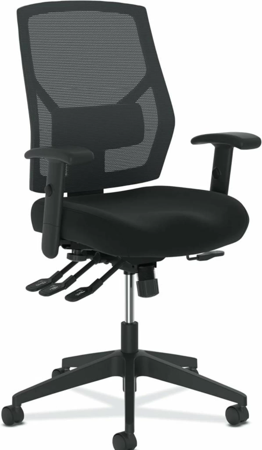 HON Crio Big and Tall Office Chair – Heavy Duty 450Lbs Capacity, Extra Wide Reclining Desk Chair with Swivel Wheels, Ergonomic Support for Long Hours