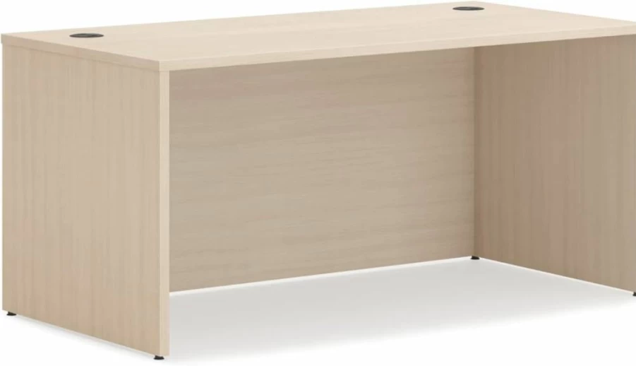HON Mod Executive Desk 72" W x 30" D Large Office Desk, Mahogany Wooden Laminate Surface, Modern Computer Table with Cord Management, 29" H Traditional Style