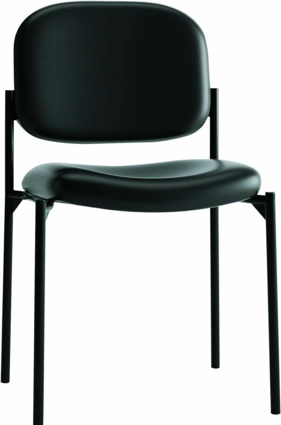 HON Scatter Guest Chair - Navy Fabric Stackable Armless Lobby Seating for Office & Waiting Areas