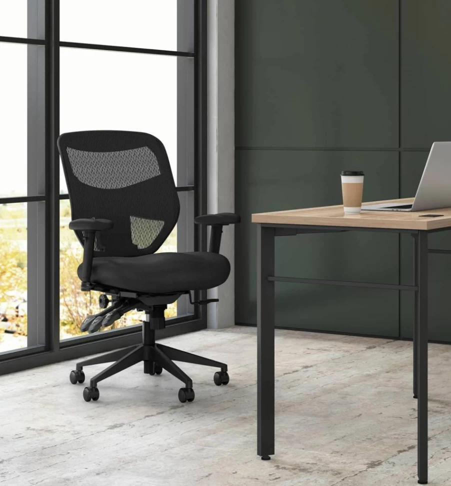 HON Prominent Ergonomic Office Chair with Adjustable Height, High Back Support, and Foot Rest for Comfortable Seating